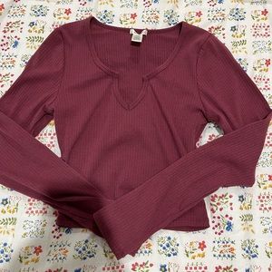 Burgundy Long Sleeve!